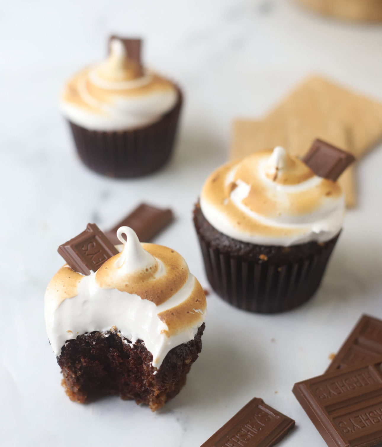 S'Mores Cupcakes by Boston Girl Bakes // FoodNouveau.com