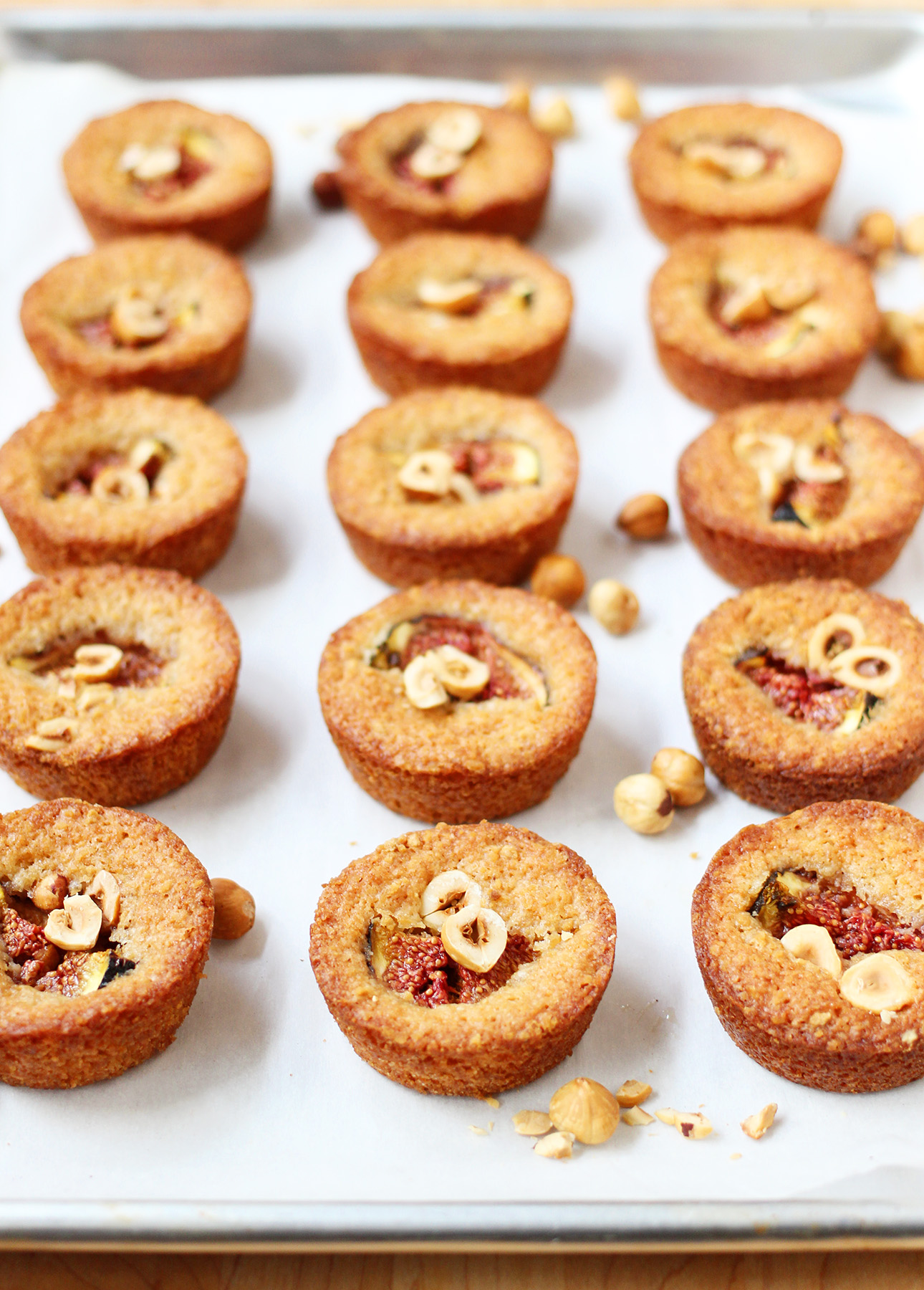 Maple-Roasted Fig and Hazelnut Financiers // FoodNouveau.com