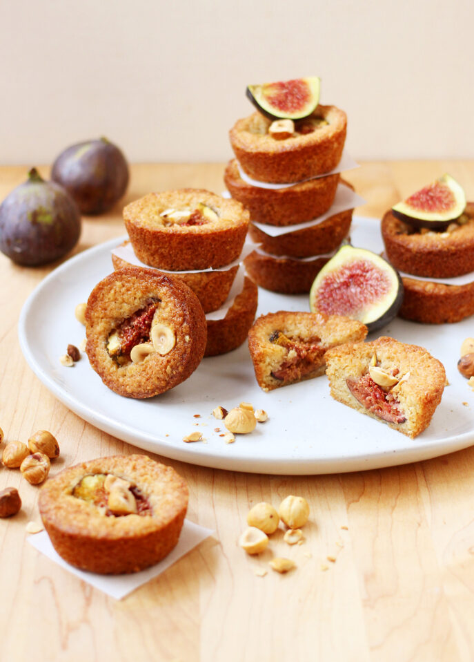 Maple-Roasted Fig and Hazelnut Financiers // FoodNouveau.com