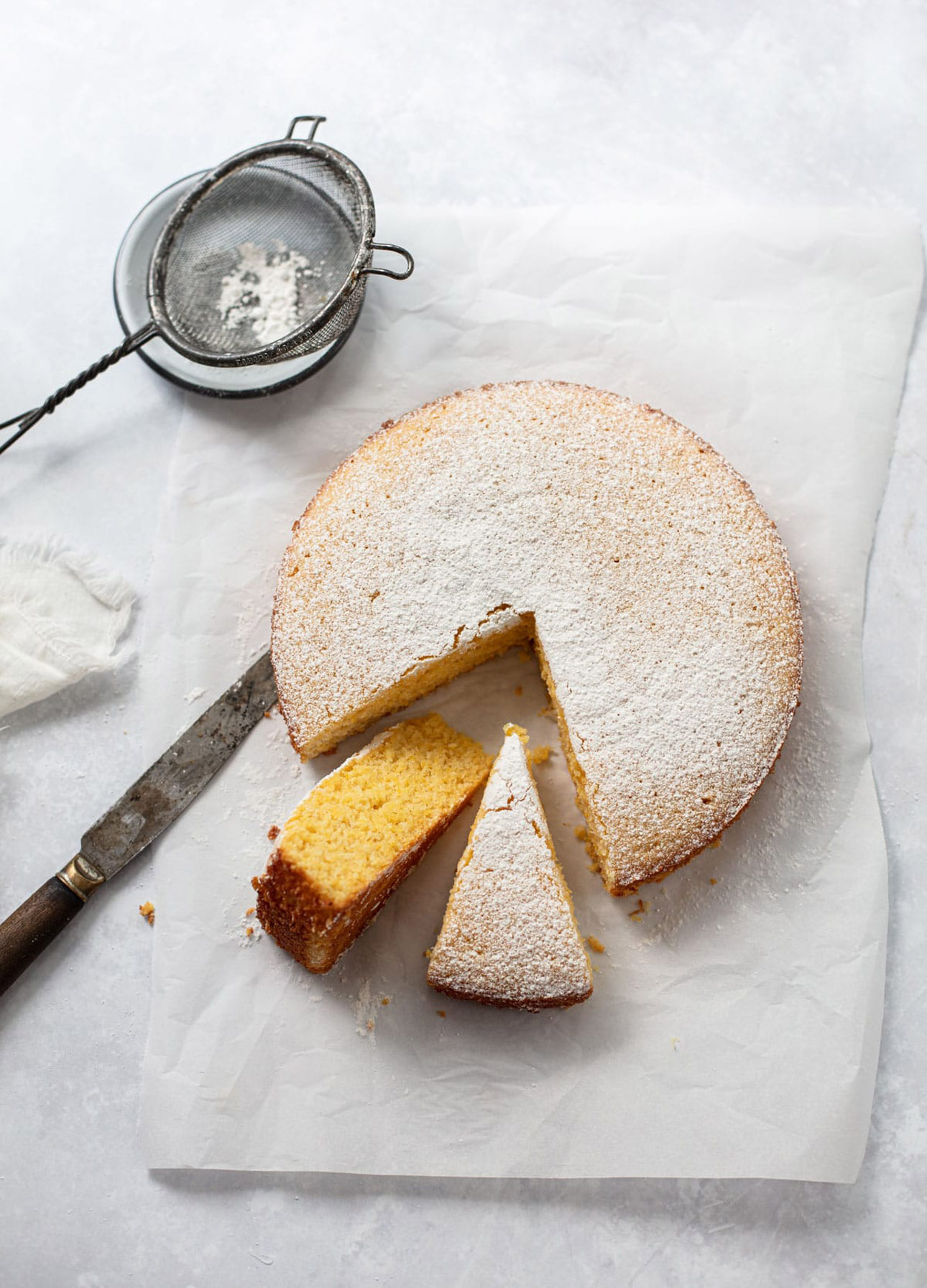 Lemon Polenta Cake by Family Style Food