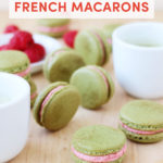 Raspberry Matcha French Macarons // FoodNouveau.com