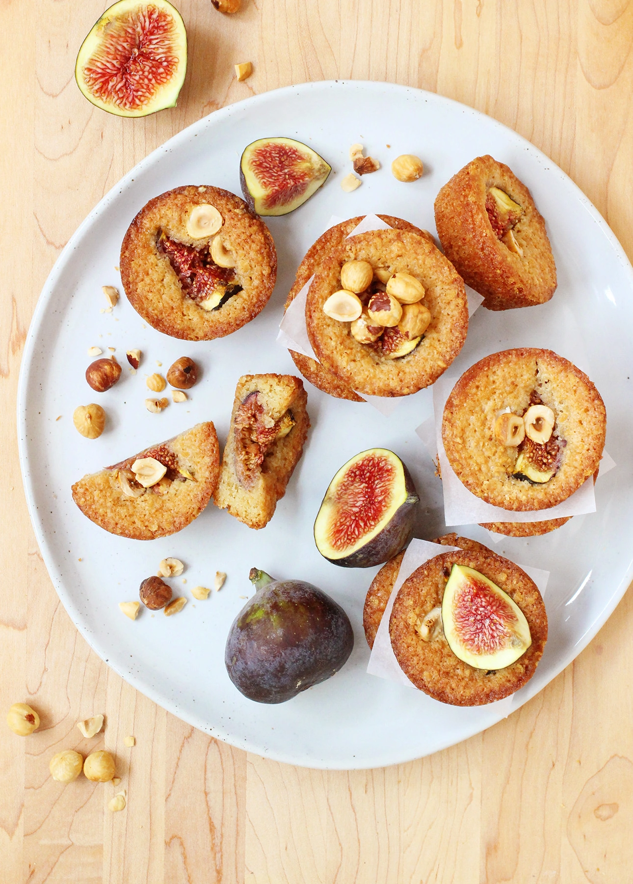 Maple-Roasted Fig and Hazelnut Financiers // FoodNouveau.com