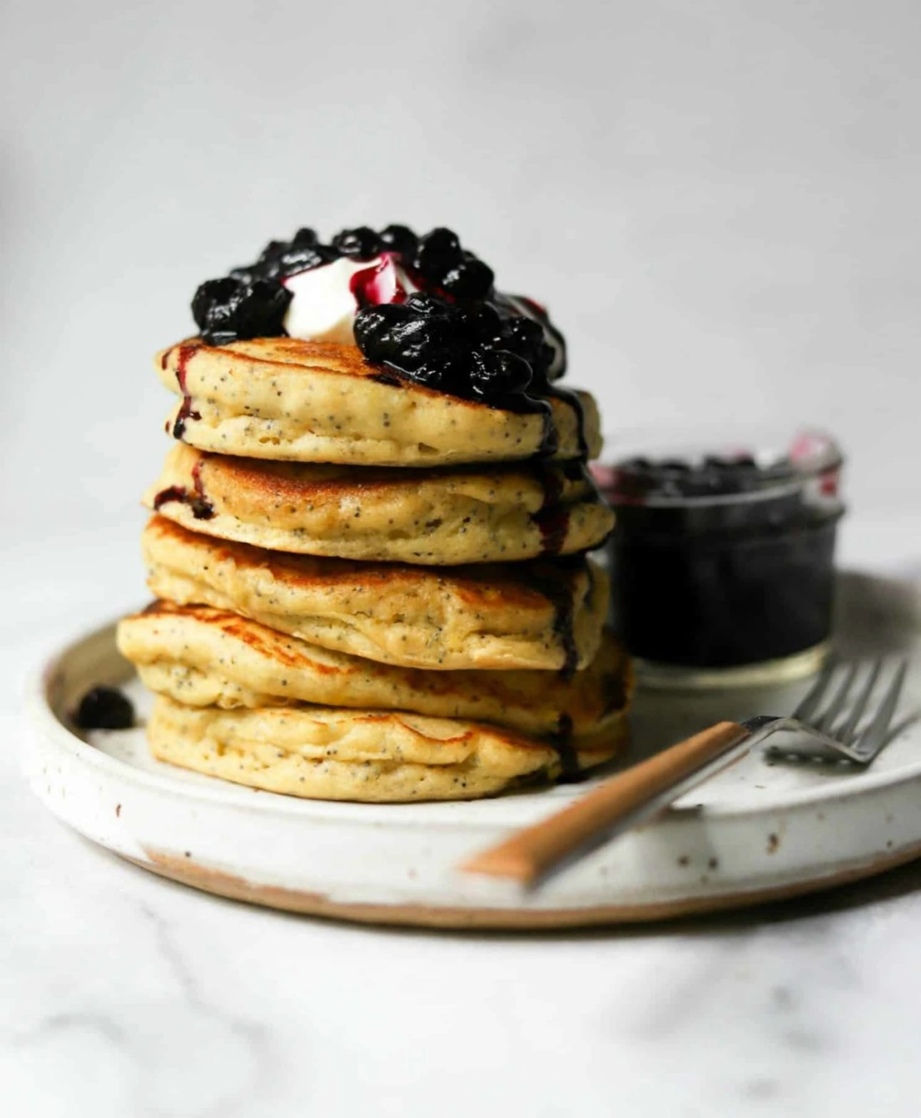 Lemon Ricotta Pancakes by The Healthy Epicurean // FoodNouveau.com