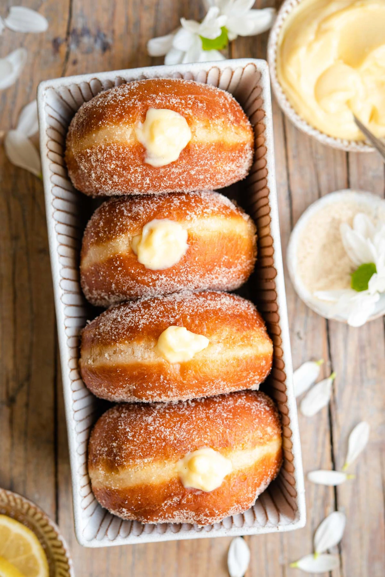 Bomboloni (Italian Doughnuts) by Inside the Rustic Kitchen