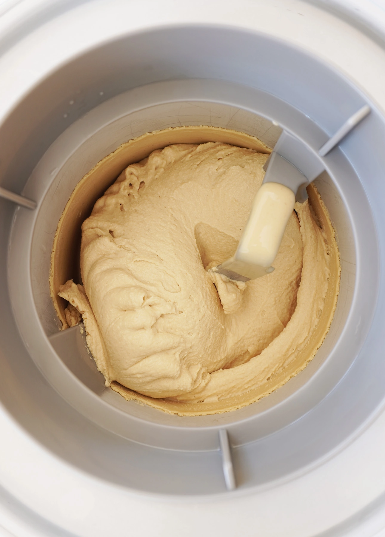 Freshly churned homemade coffee gelato (gelato al caffè) // FoodNouveau.com