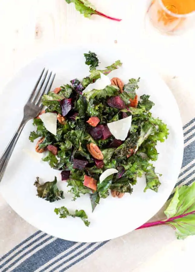 Pecan, Kale, and Beet Salad // FoodNouveau.com