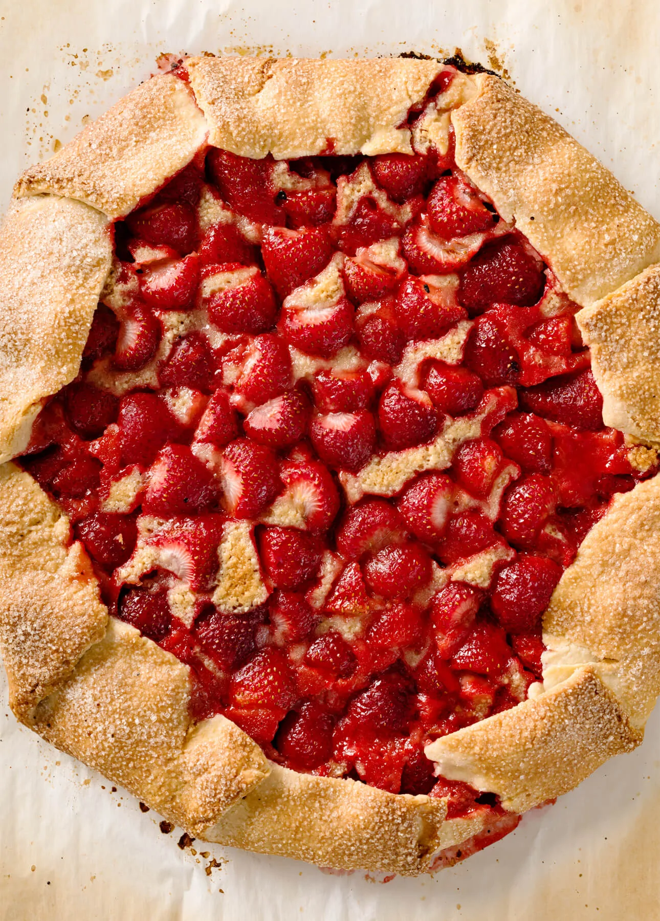 Hazelnut and Strawberry Galette // FoodNouveau.com