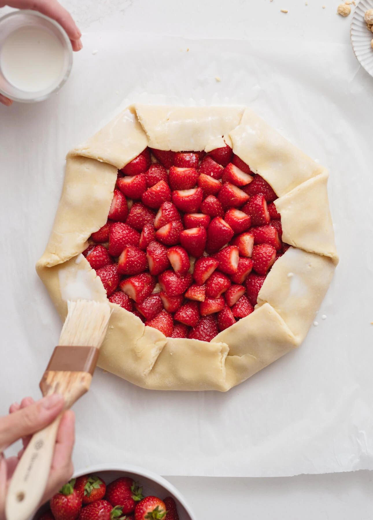 Hazelnut and Strawberry Galette // FoodNouveau.com