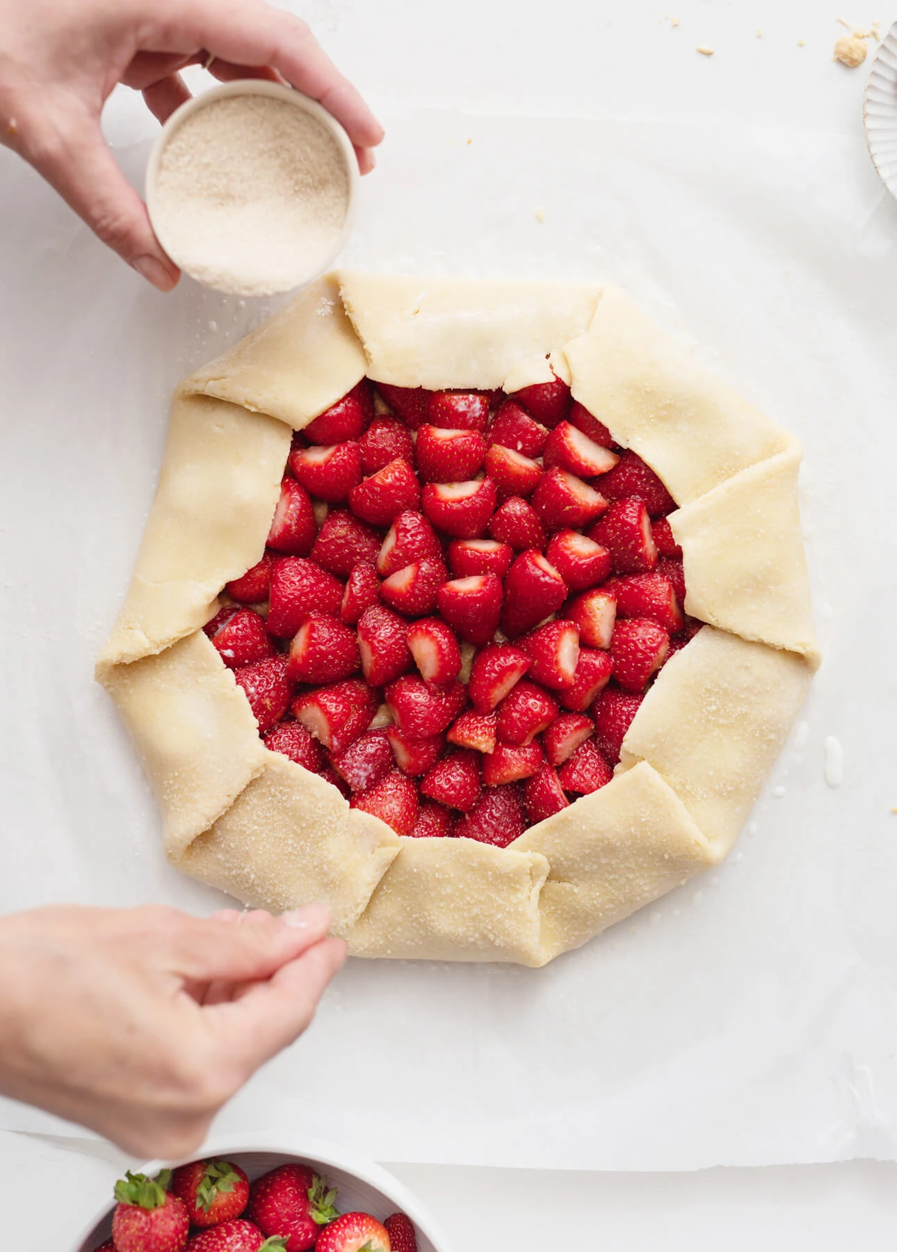 Hazelnut and Strawberry Galette // FoodNouveau.com