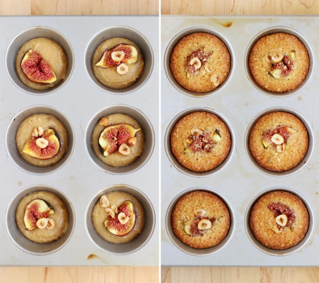 Maple-Roasted Fig and Hazelnut Financiers // FoodNouveau.com