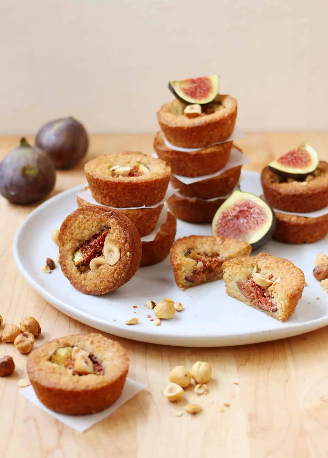 Maple-Roasted Fig and Hazelnut Financiers // FoodNouveau.com