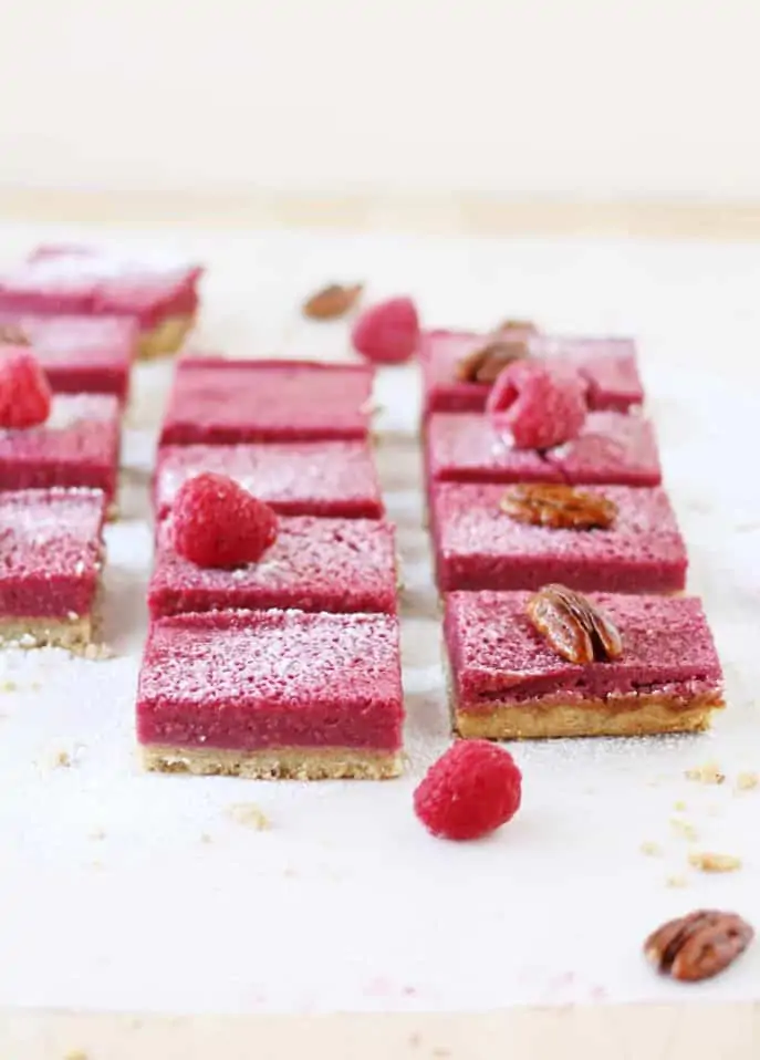 Fresh Raspberry Squares // FoodNouveau.com