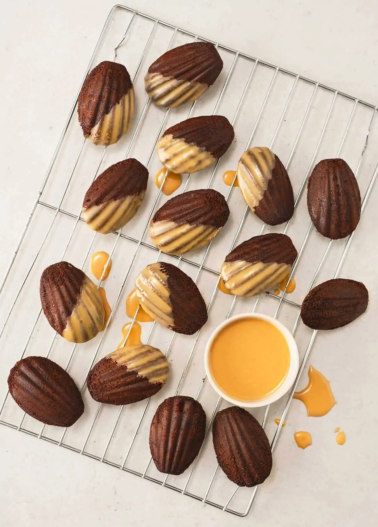 Mocha Madeleines with Espresso Glaze by Food Nouveau