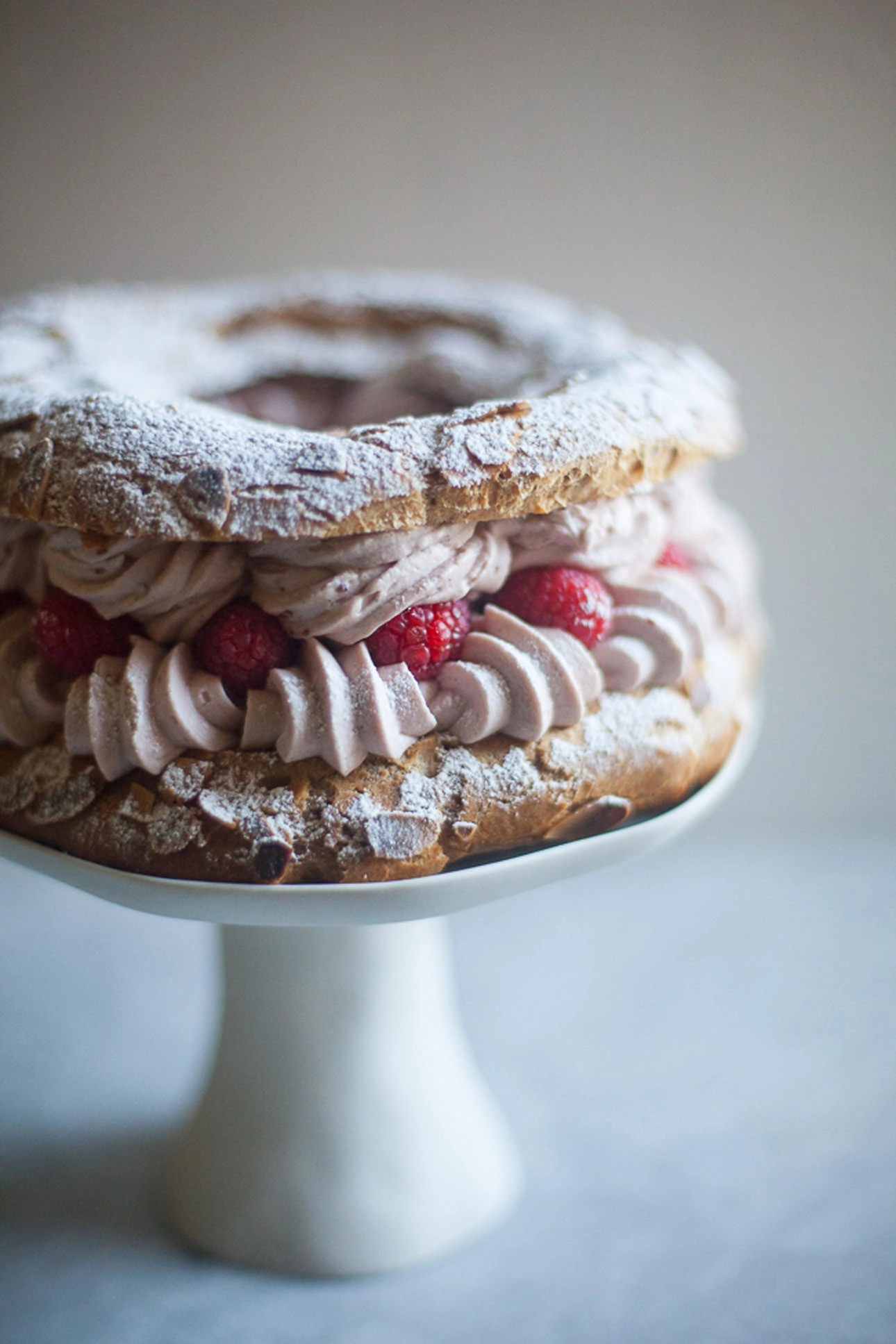 Raspberry Paris Brest by Zoë Bakes