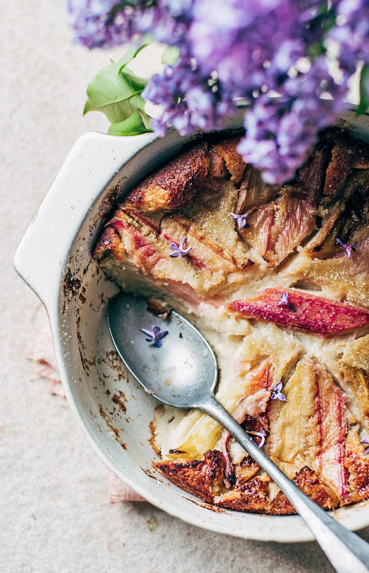 Rhubarb Clafoutis by Baked the Blog