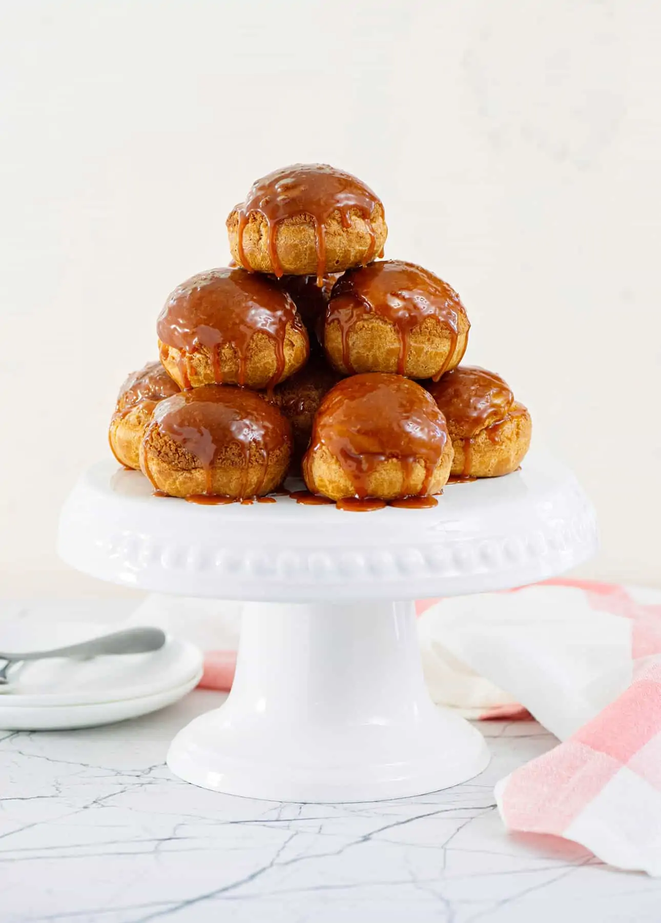 Salted Caramel Cream Puffs // FoodNouveau.com