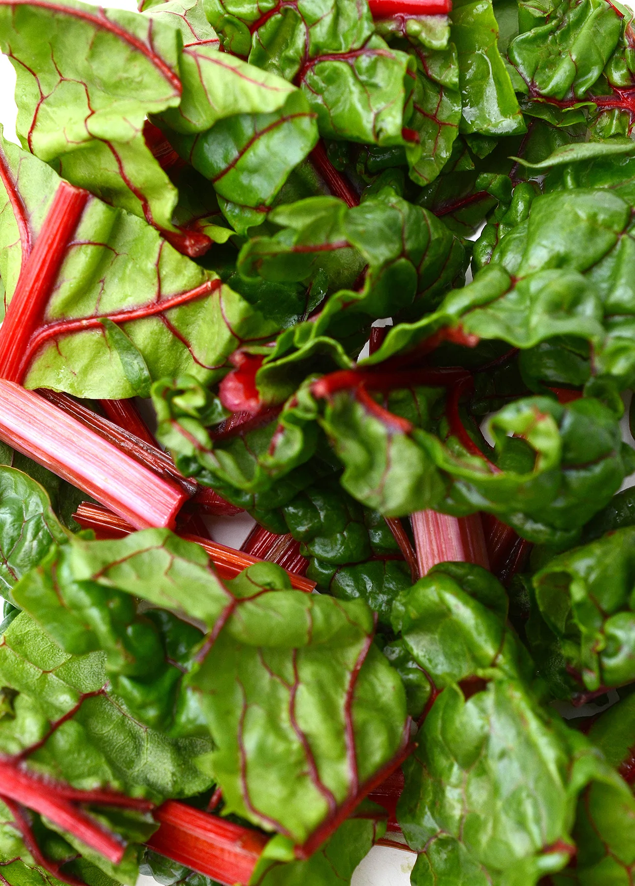 Chopped Swiss chard, a bitter green leafy vegetable // FoodNouveau.com